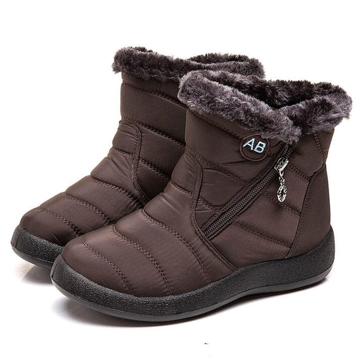 Bota de Inverno Aurora - Impermeável Com Lã Interna Wons Store Marrom 33
