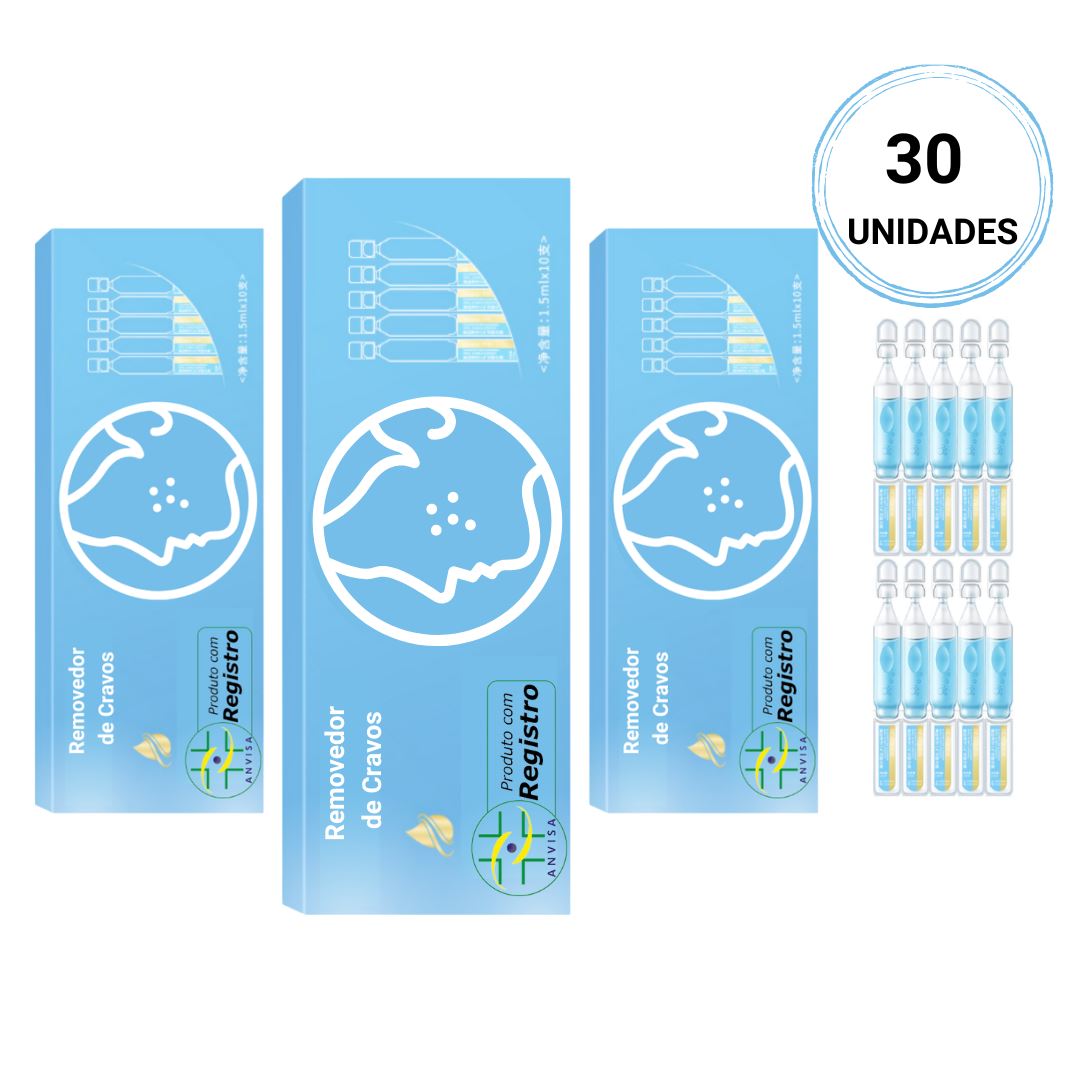 Removedor de Cravos Oligopeptideos Instantâneo Wons Store 30 Unidades