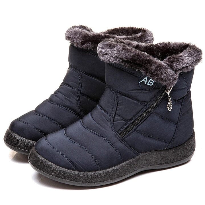 Bota de Inverno Aurora - Impermeável Com Lã Interna Wons Store Azul 33 