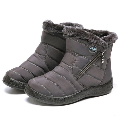 Bota de Inverno Aurora - Impermeável Com Lã Interna Wons Store Cinza 33 