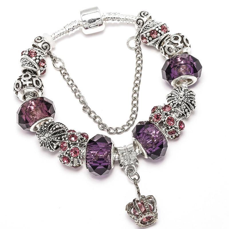 Bracelete + 10 berloques PND (Exclusivo) Wons Store Realeza 16cm 