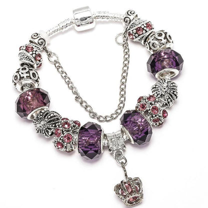 Bracelete + 10 berloques PND Premium Wons Store Realeza 21cm 
