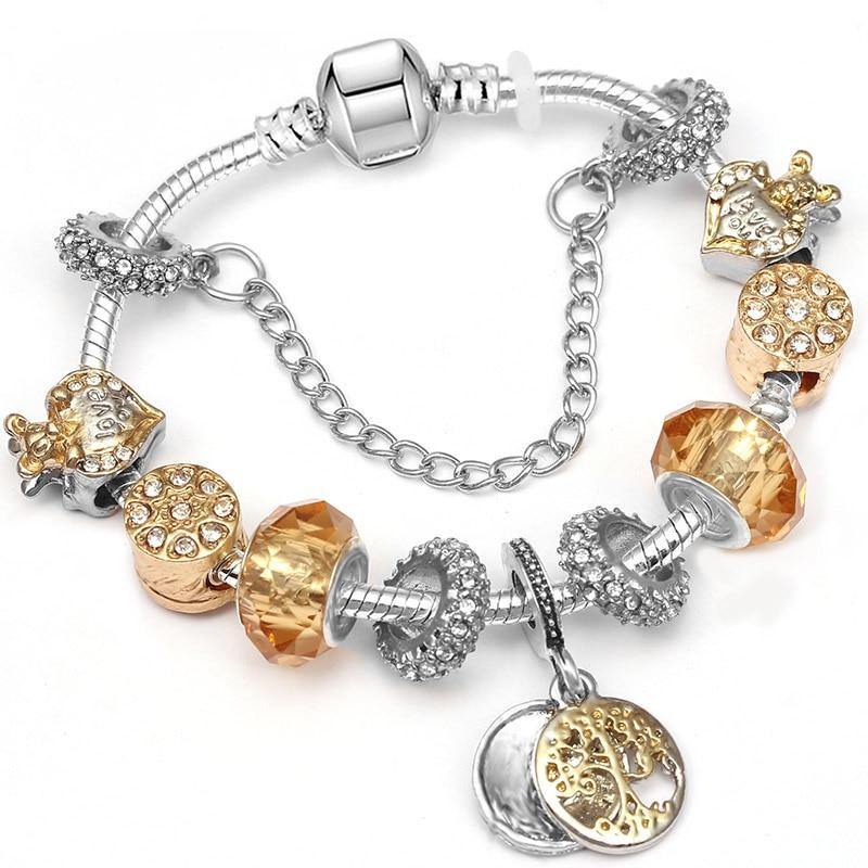 Bracelete + 10 berloques PND Wons Store Fortuna 16cm 
