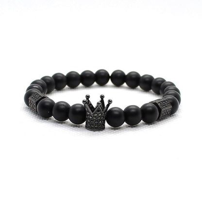 Bracelete Realeza Wons Store Coroa Black 