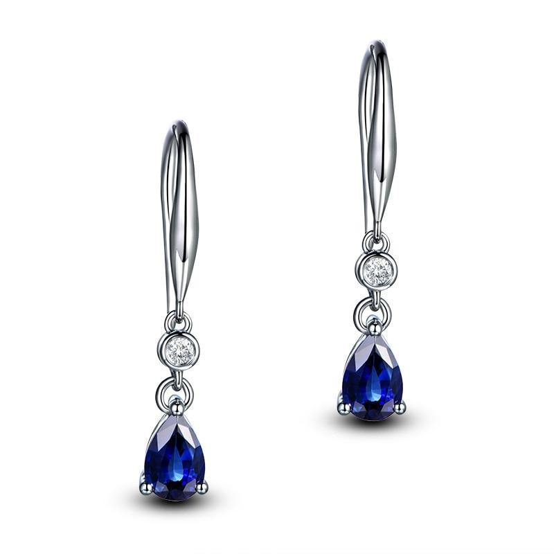 Brinco Pingo de Safira Wons Store Azul 