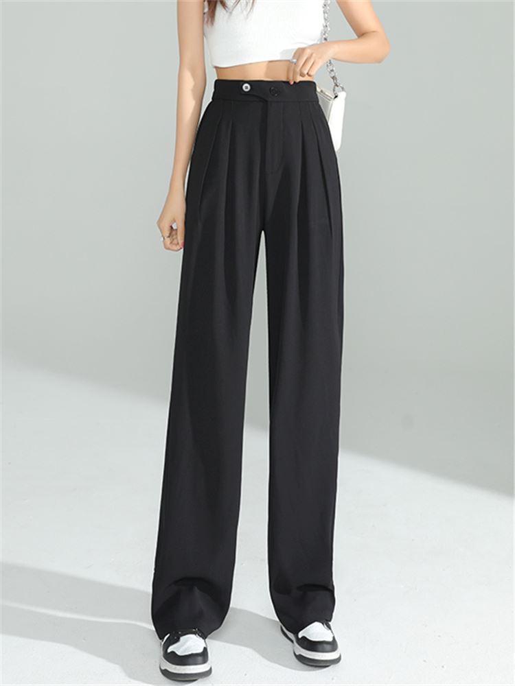 Calça Subtle Chiffon com Cós Alto / Tendencia Moda Primavera Verão 2022! 0050 Wons Store Preto 34 