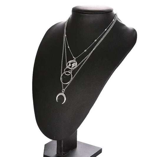 Colares Diamond Silver Wons Store Terra e Lua 