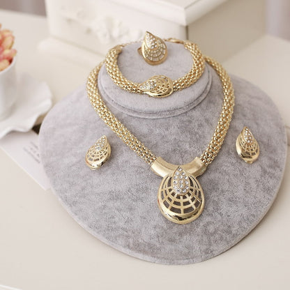 Conjuntos Diamond Necklace Wons Store Coração da Rainha 