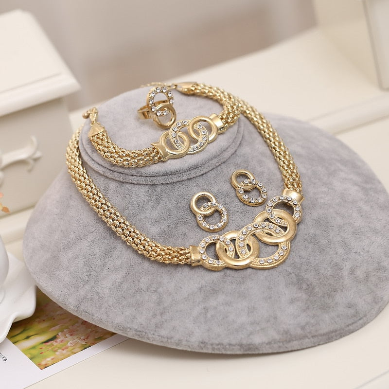 Conjuntos Diamond Necklace Wons Store Leviev Ouro 
