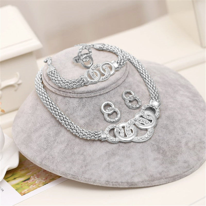 Conjuntos Diamond Necklace Wons Store Leviev Prata 