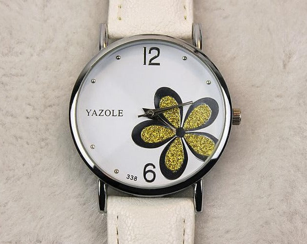 Flower Yazole Wons Store Branco Ouro 