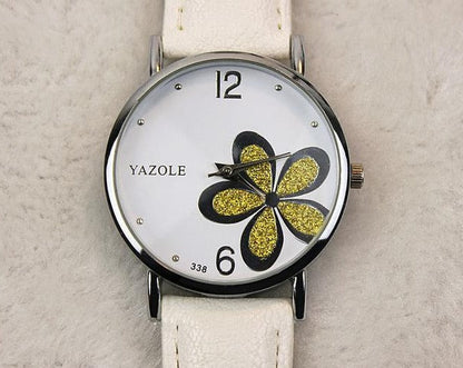 Flower Yazole Wons Store Branco Ouro 