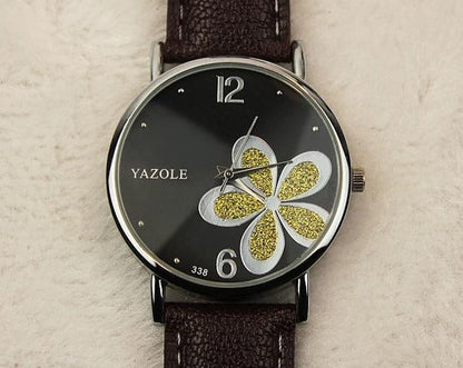 Flower Yazole Wons Store Marrom Ouro 