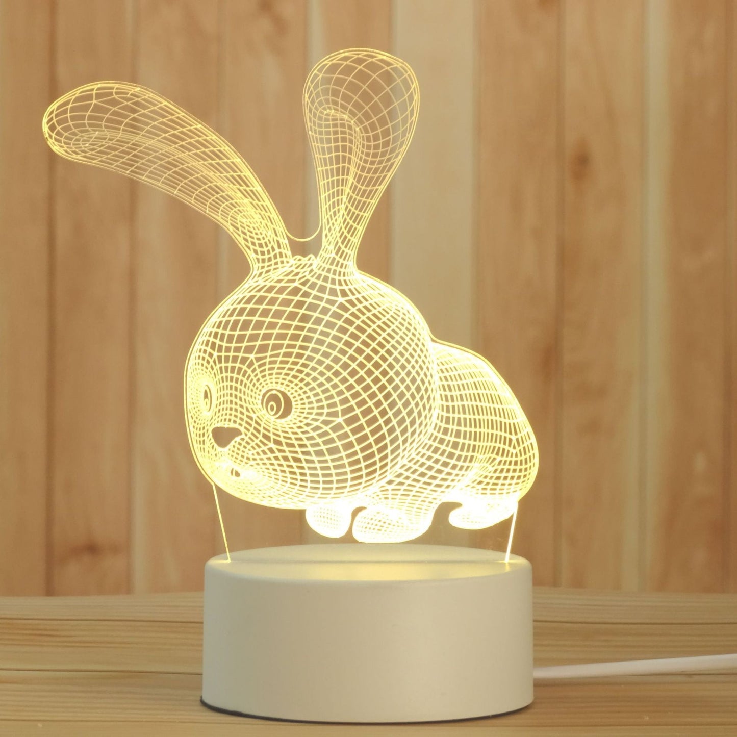 Luminária Decorativa 3D Wons Store Coelho 