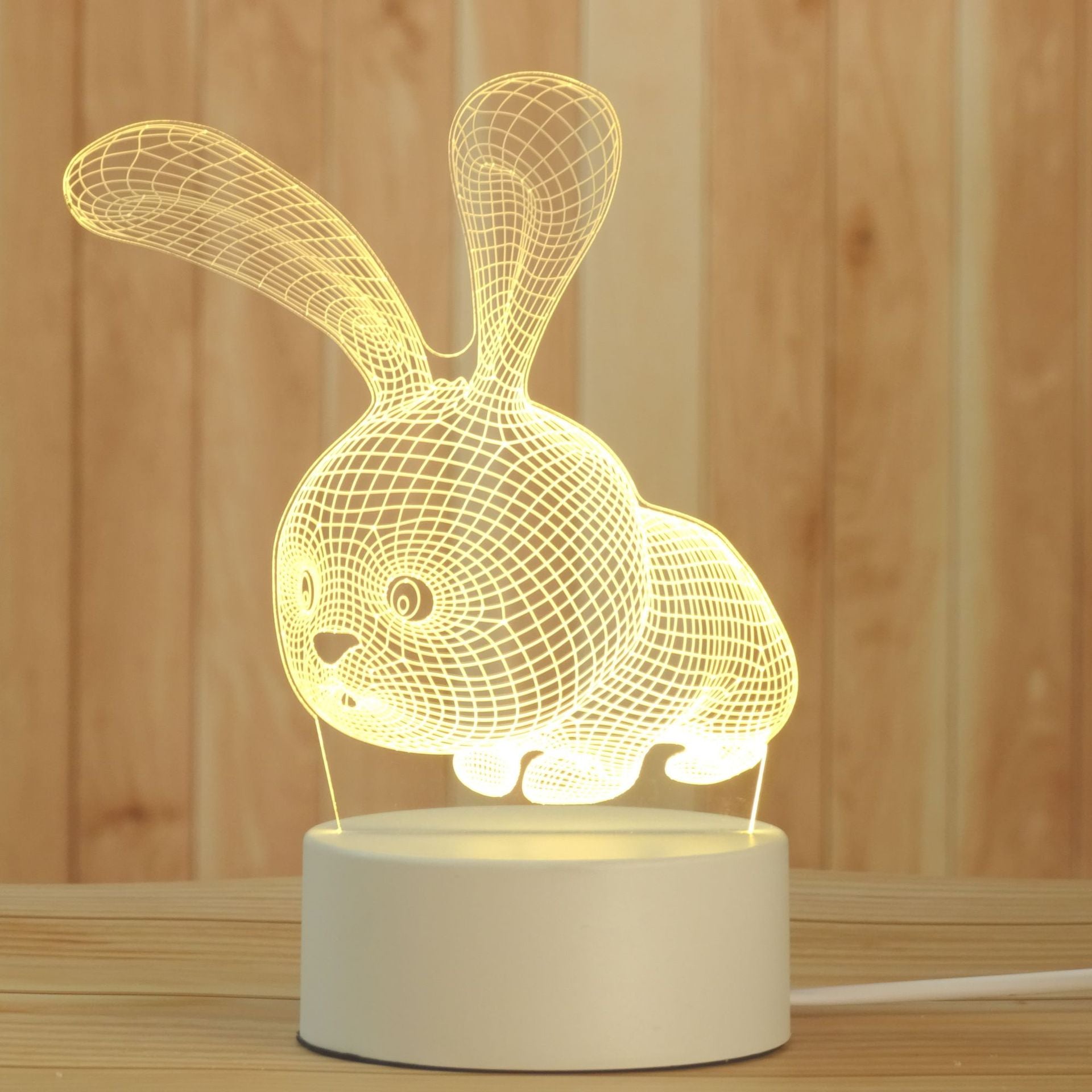 Luminária Decorativa 3D Wons Store Coelho 