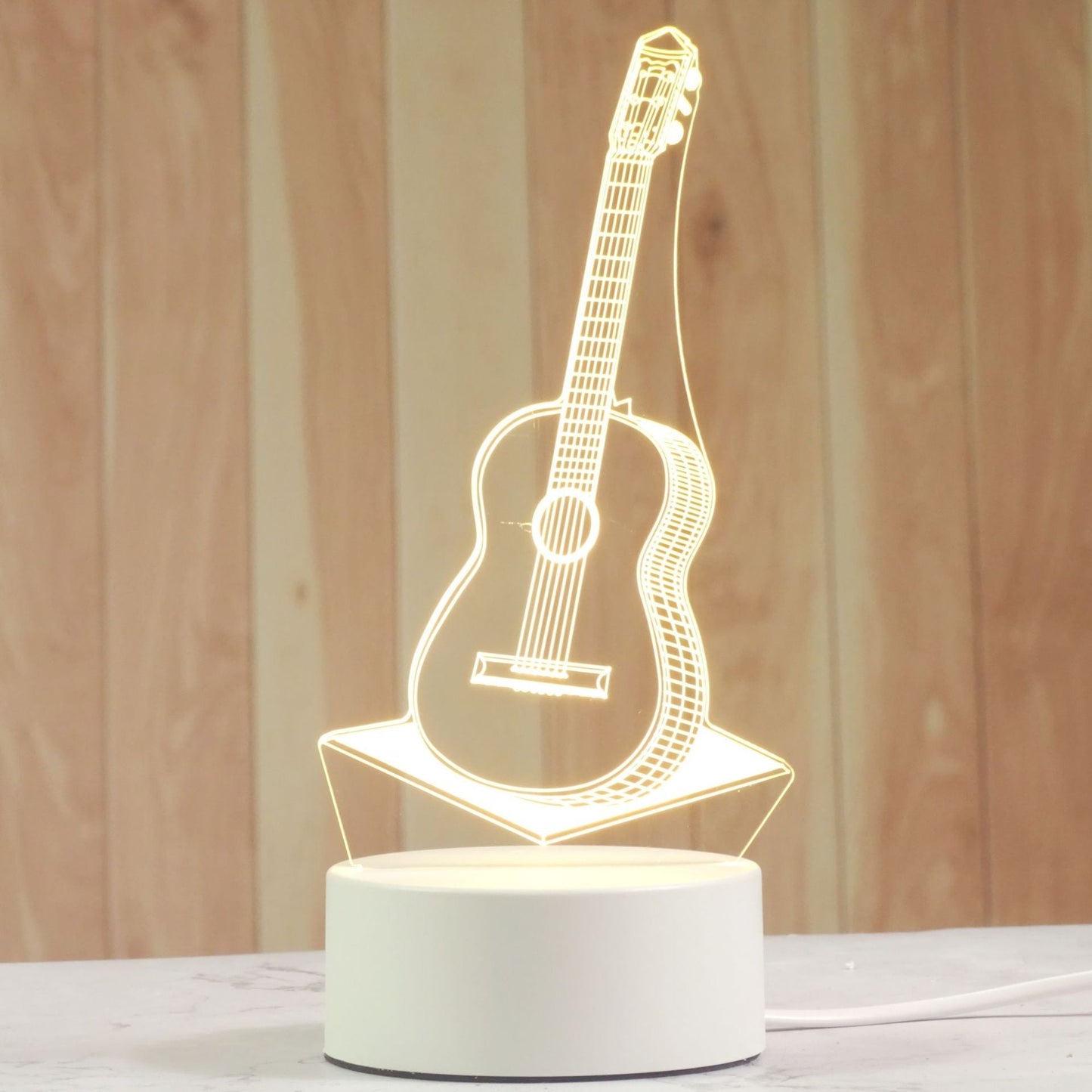Luminária Decorativa 3D Wons Store Violão 