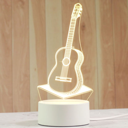 Luminária Decorativa 3D Wons Store Violão 