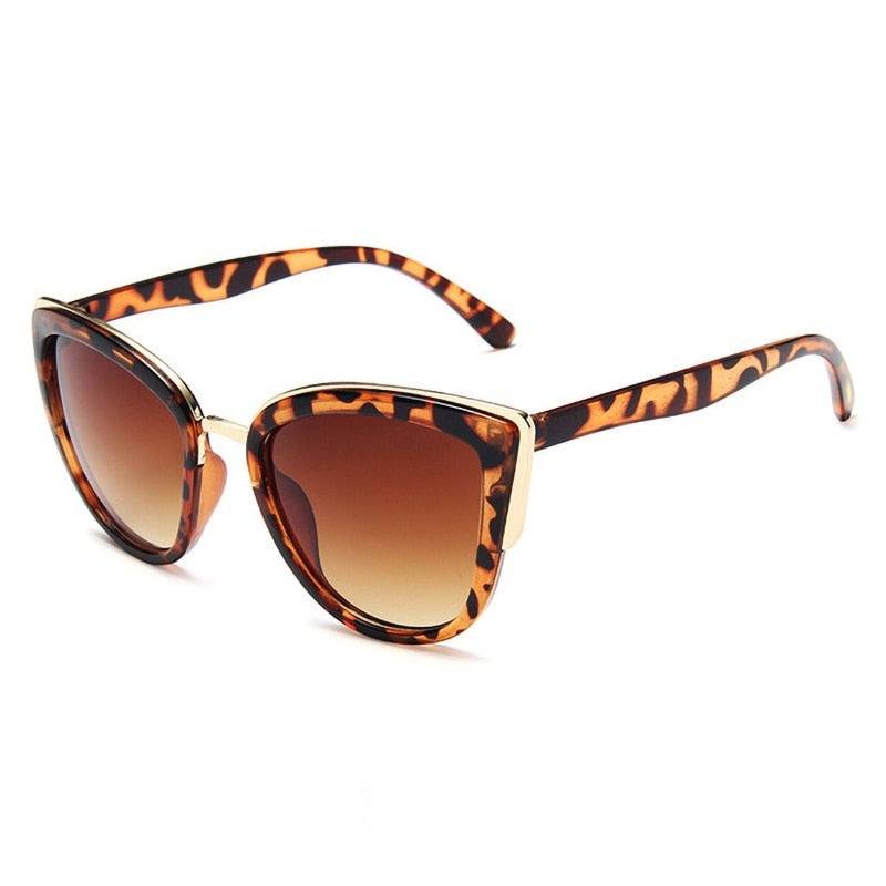 Óculos de sol Feminino Casual Poli Wons Store Onça 