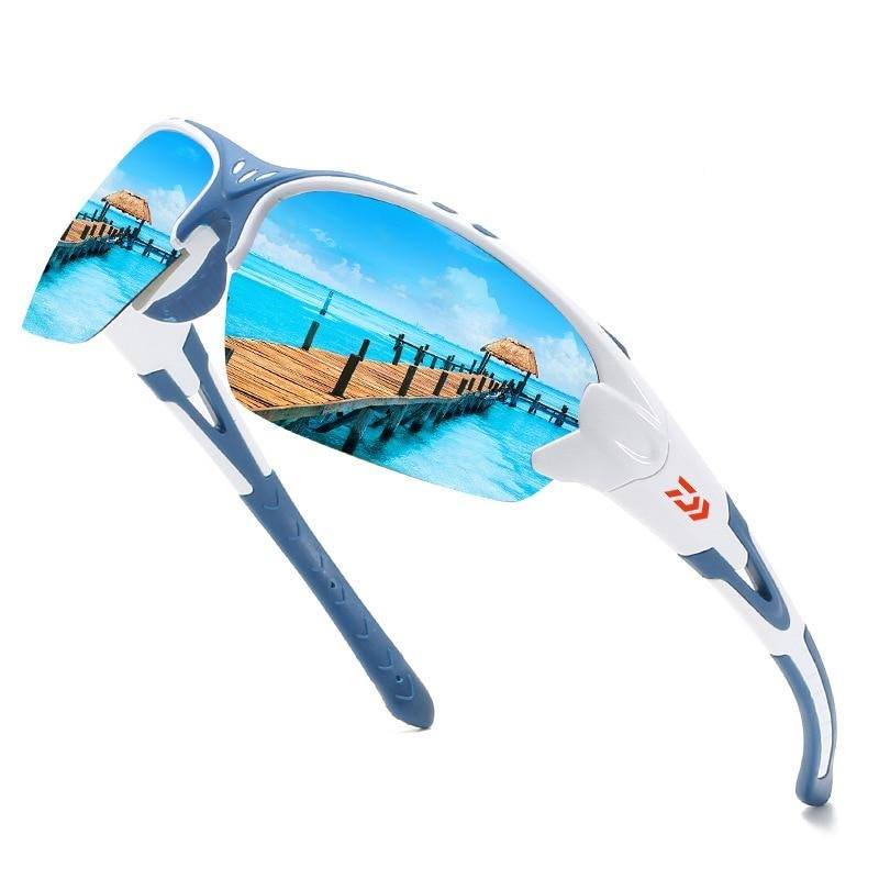 Óculos Fishing Sport - 2021 Wons Store Azul-Espelho 