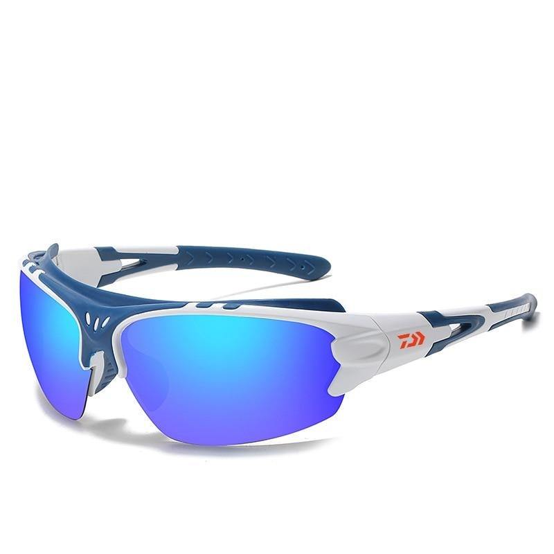 Óculos Fishing Sport - 2021 Wons Store Branco-Azul 