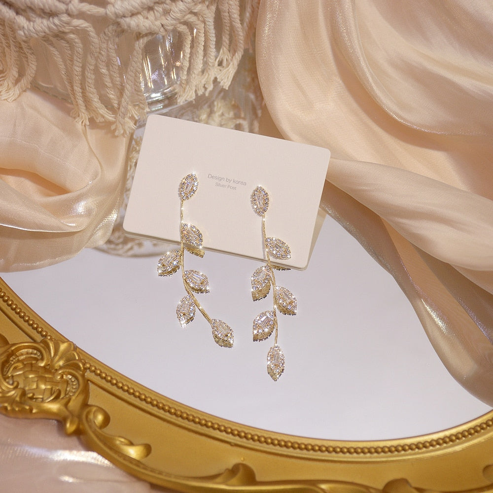 Real Gold 14k Wons Store Folhas 