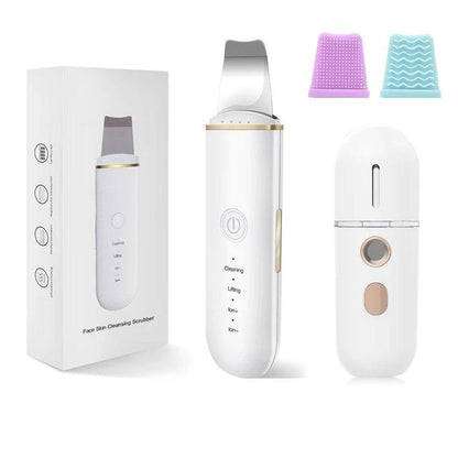 Removedor de cravos e peeling ultrassônico 3.0 + Nano pulverizador elétrico Wons Store Branco 